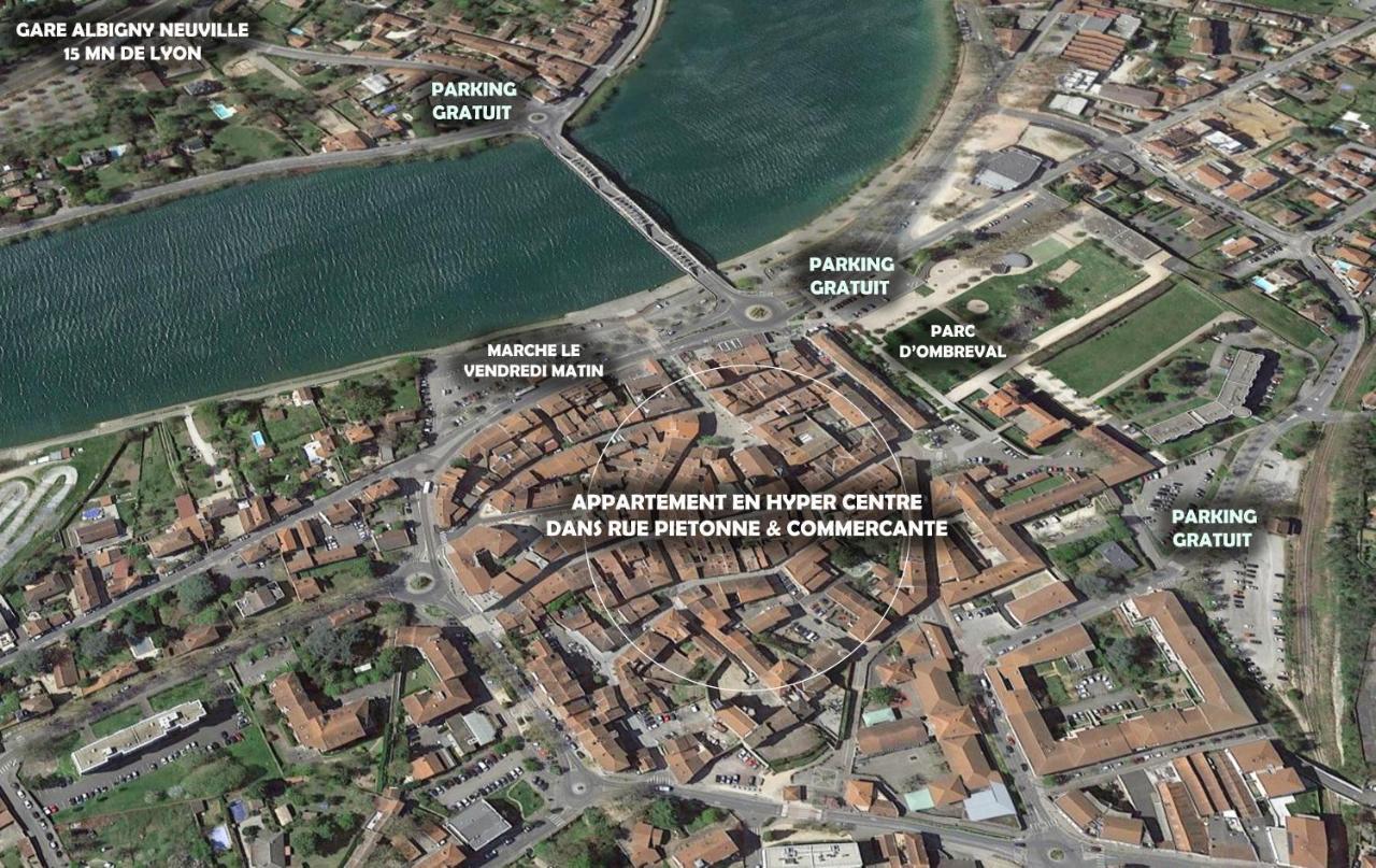 Charmant Appartement Au Coeur De Neuville - Lyon A 20Mn Eksteriør billede